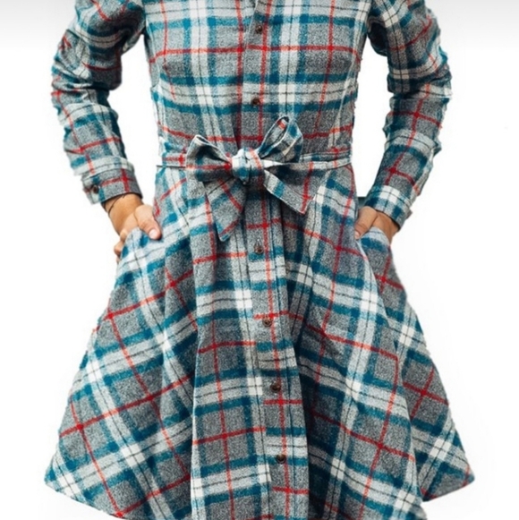 Kiel James Patrick Dresses & Skirts - Kiel James Patrick Flannel Dress